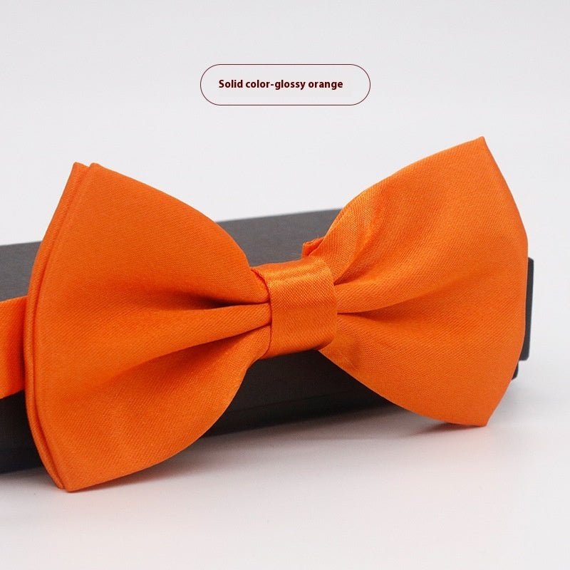 Men's Solid Color Bow Tie
