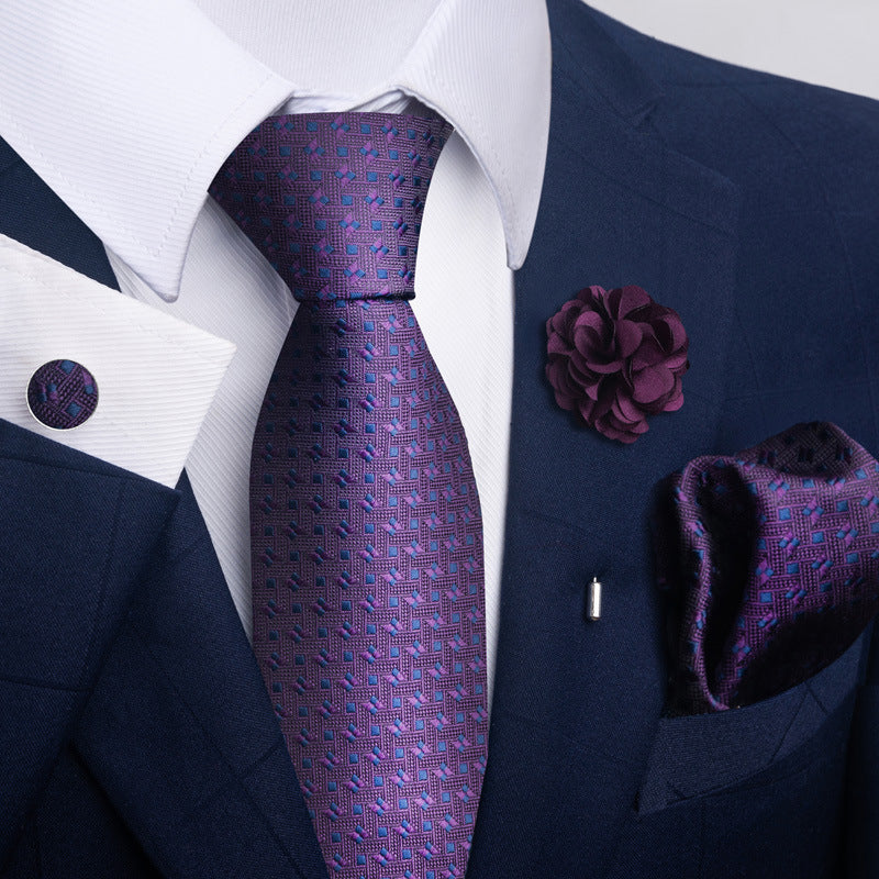 Men's Tie and Pocket Square Combo