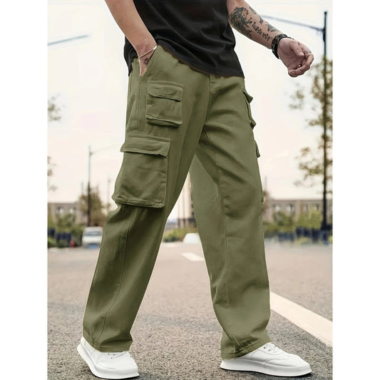 Men's Casual Cargo Pants Loose