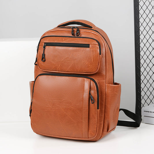 Large Capacity Men's Simple Business Commute Multi-space Backpack