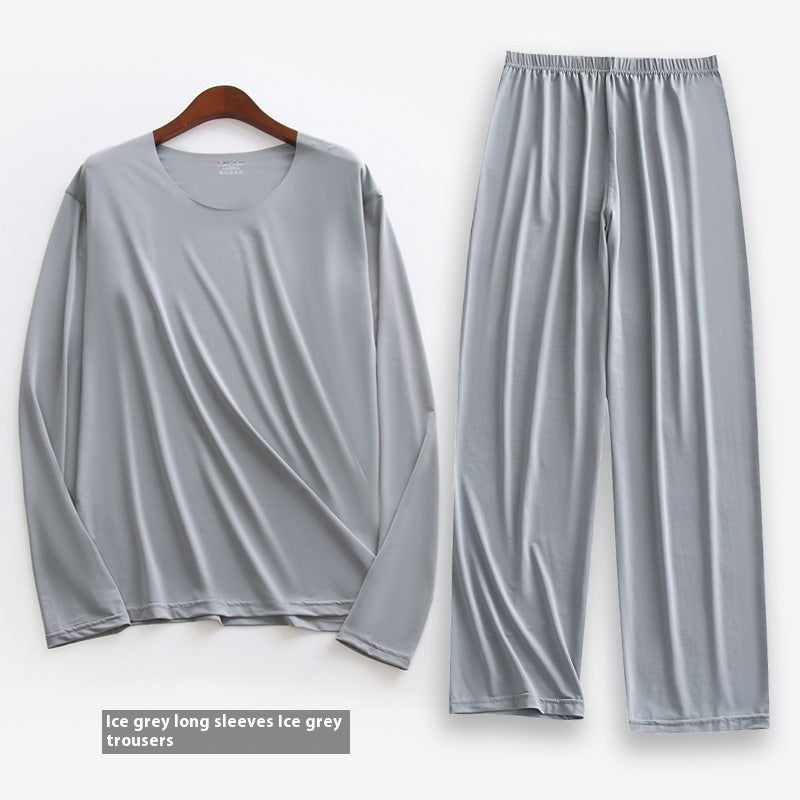 Men's Long-sleeved Pajamas Set