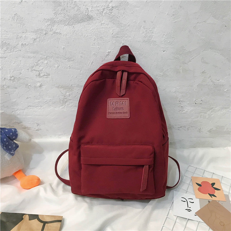 Men's Solid Backpack Large Capacity