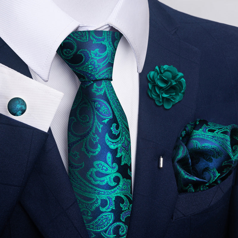 Men's Tie and Pocket Square Combo