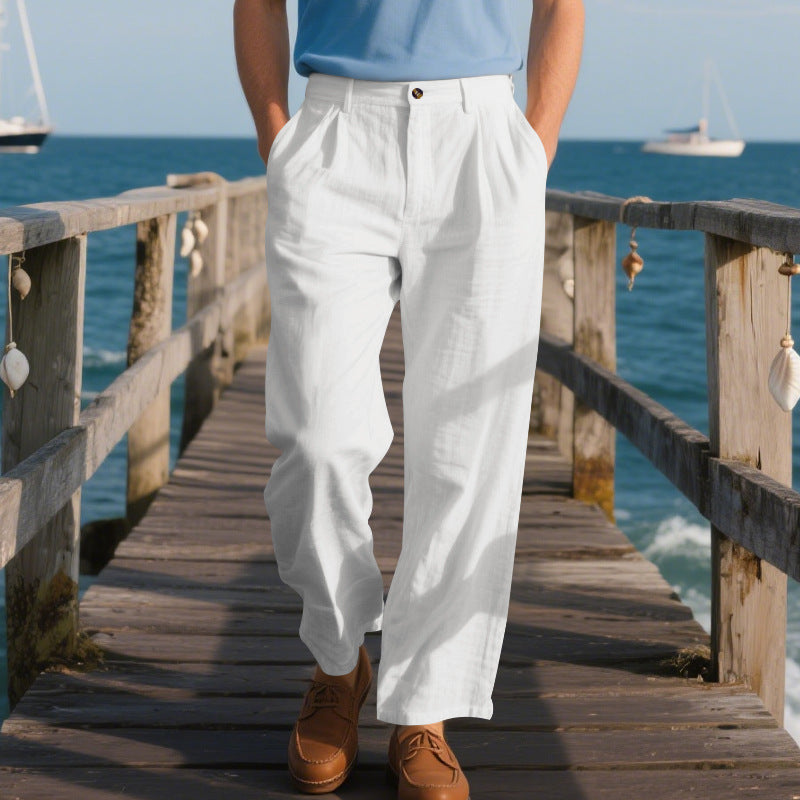 Men's Loose Straight Business Pants