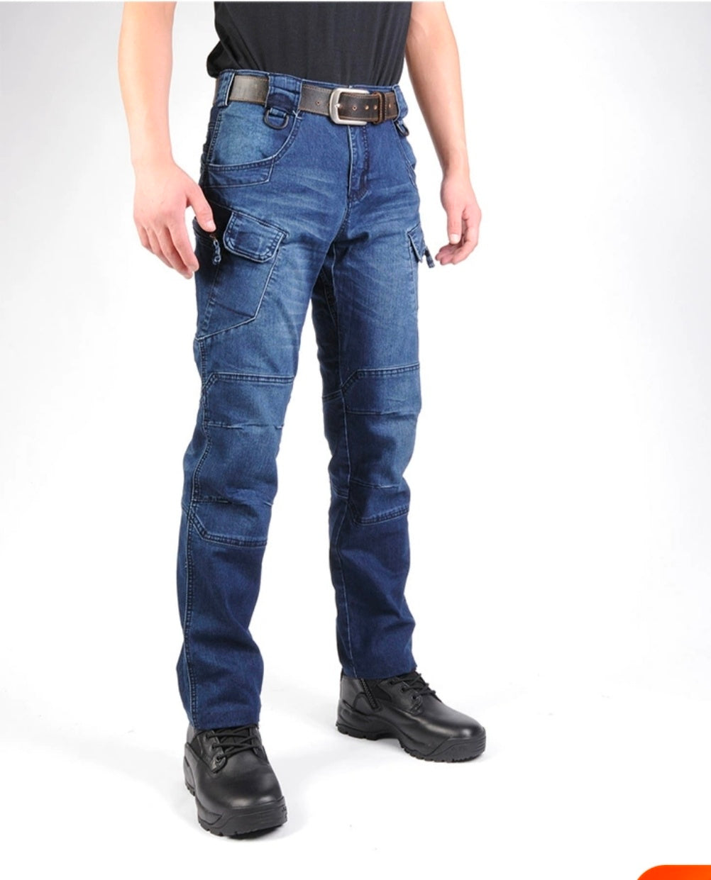 Men's Tactical Straight Leg Slim Jeans