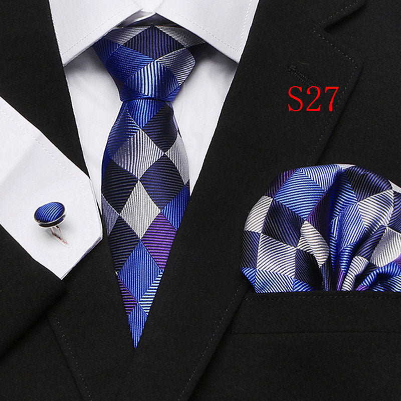 Men's Paisley Series Ties Three-piece Set