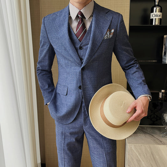 Professional Casual Men's Three-piece Suit Jacket