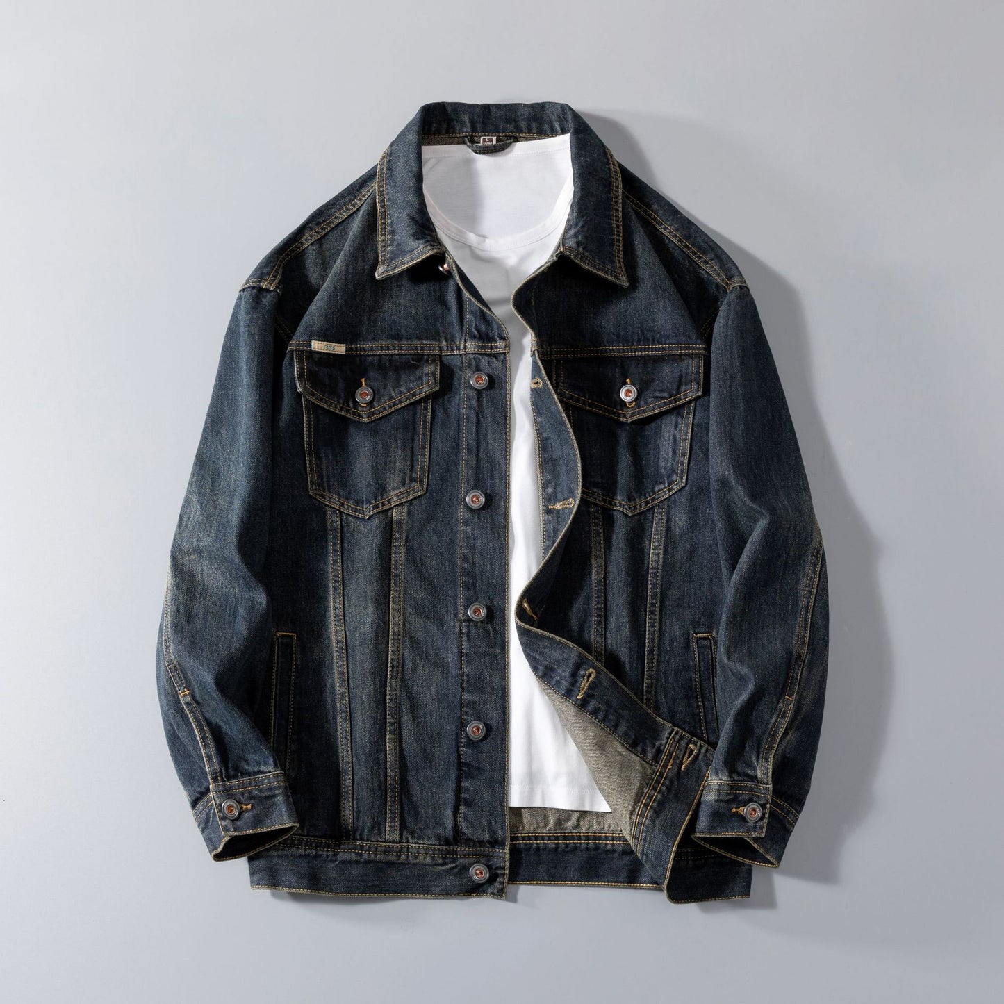 Men's Heavy Retro Denim Jacket