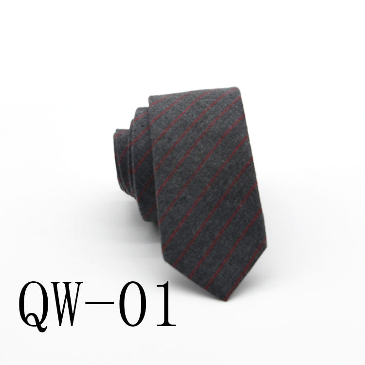 Men's Super Narrow Wool-like Elegant Tie