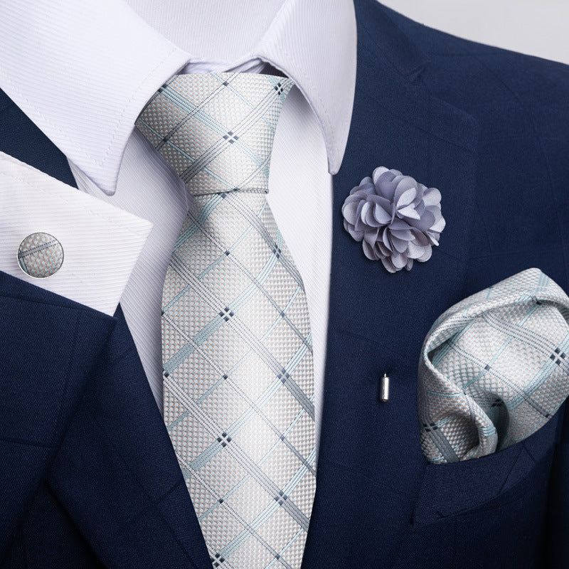 Men's Tie and Pocket Square Combo