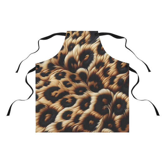 Luxe Animal Print Apron for Cooking, Baking, and Grilling, Perfect Gift for Foodies, Chef Apron, Kitchen Decor, Unique Gift
