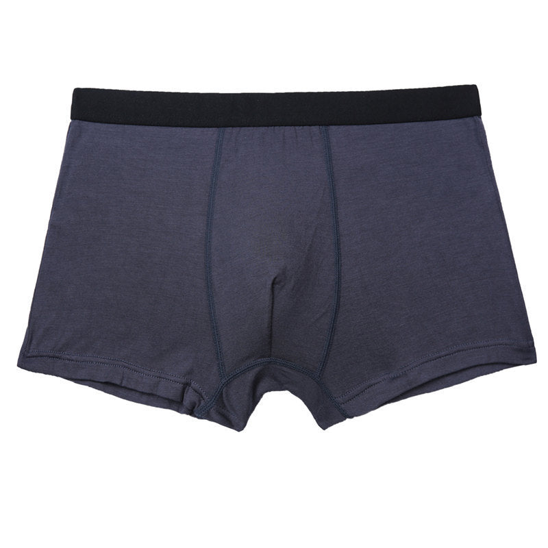 Men's Pure Color Bamboo Fiber Underwear