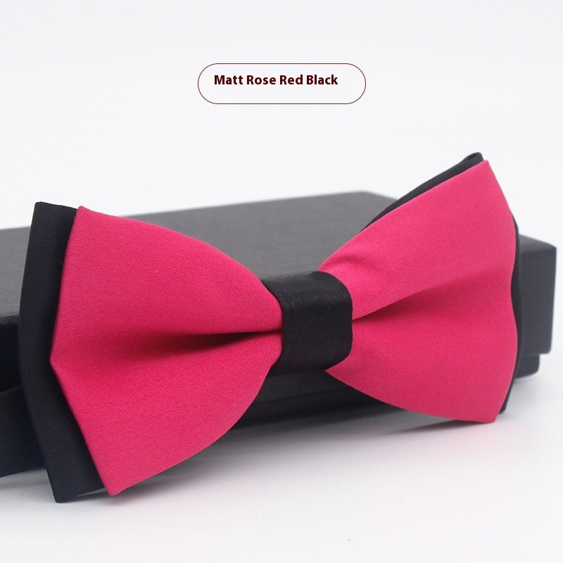 Men's Solid Color Bow Tie