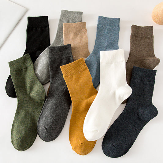Men's Solid Color Socks