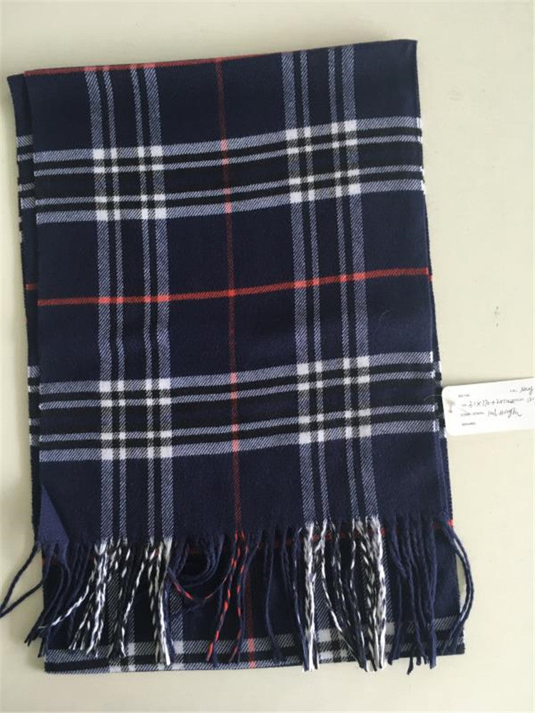 Faux Cashmere Scarf Solid Color For Men