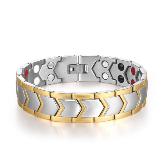 Men's Double Row Magnetic Bracelet