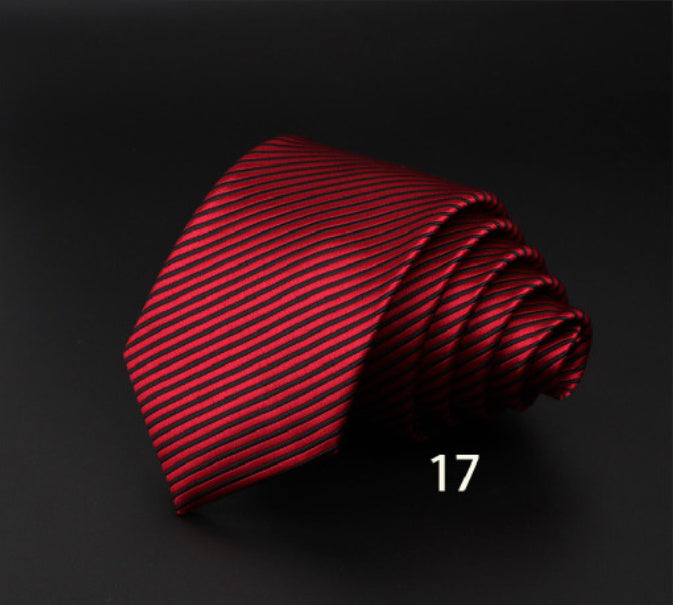 Men's Striped Polyester Fiber Ties