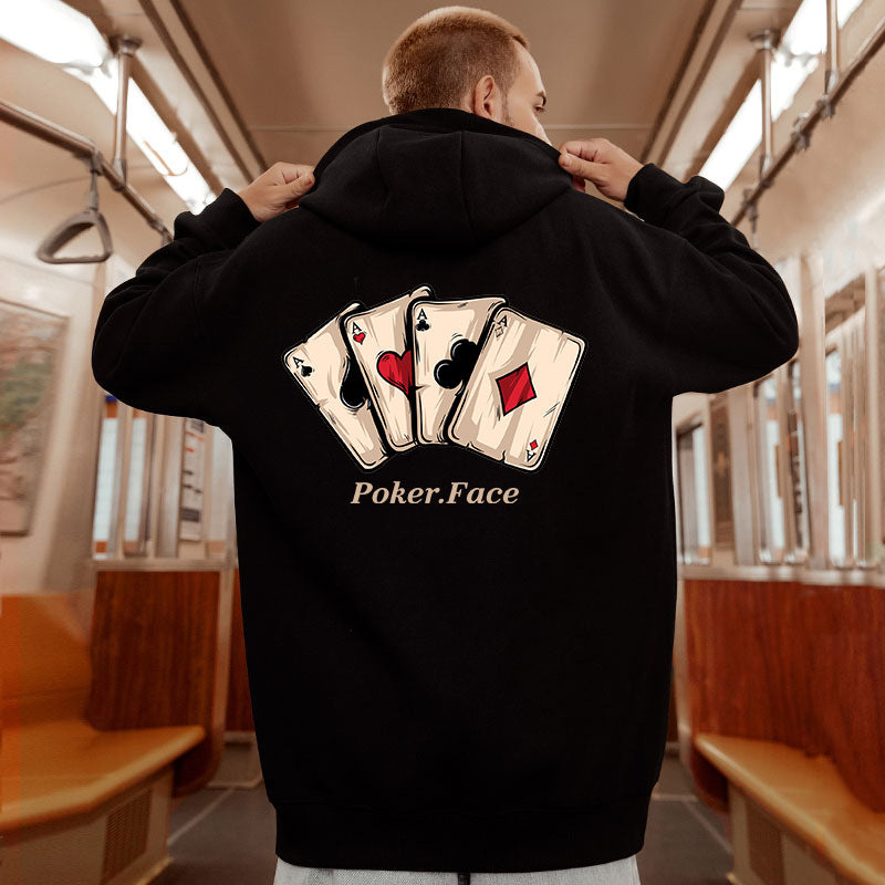 Men's Loose Hooded Sweater