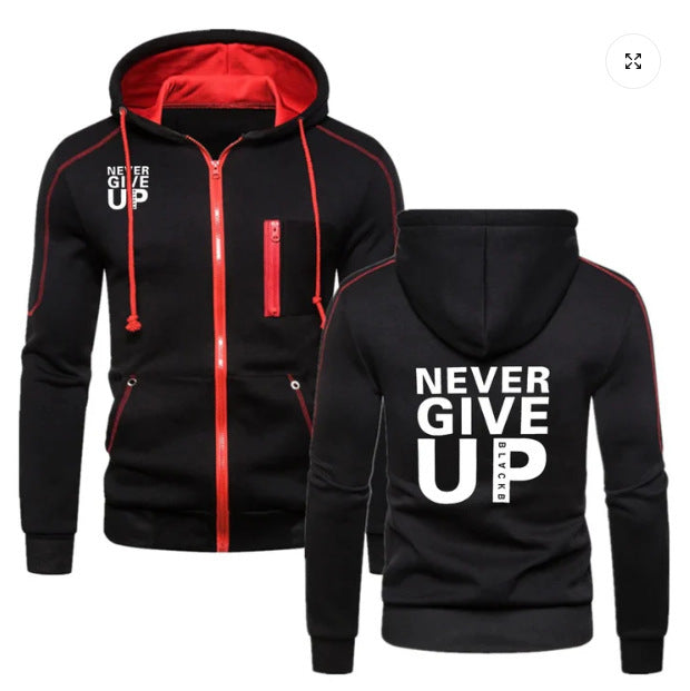 Men's "Never Give Up" Hoodies