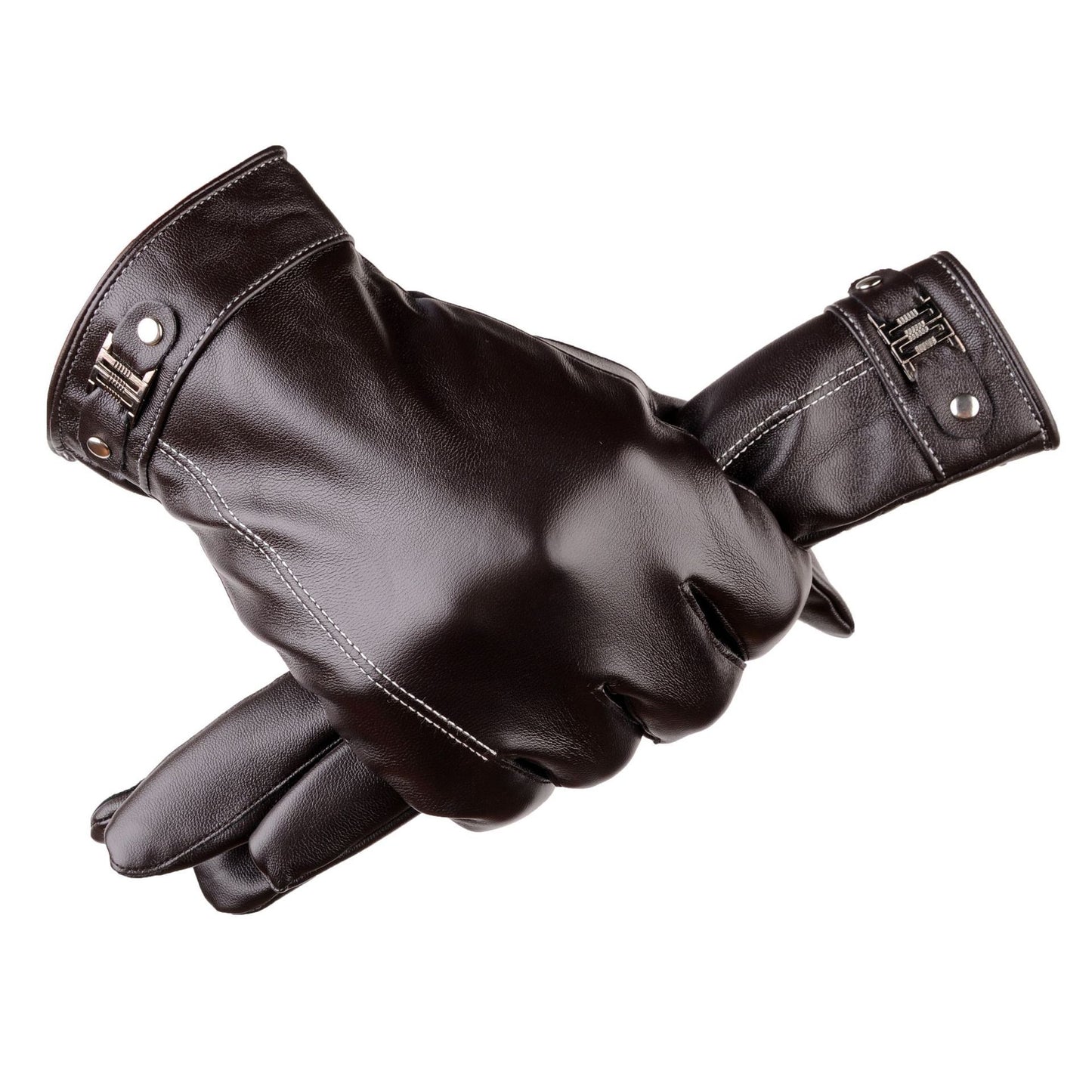 Men's Thick Fleece-lined Warm Touch Screen Gloves