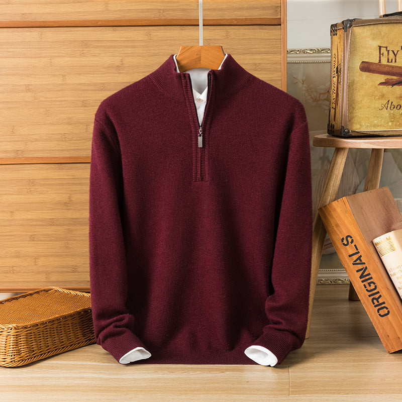 Men's Knitwear Long Sleeve Thickened Sweater