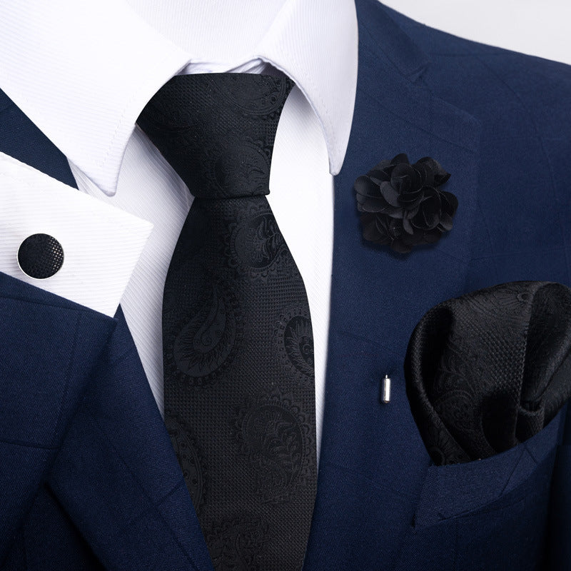 Men's Tie and Pocket Square Combo