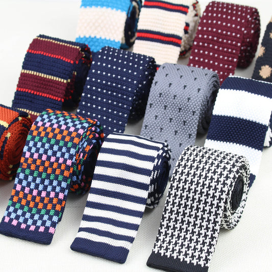 Men's Knitted Leisure Striped Ties