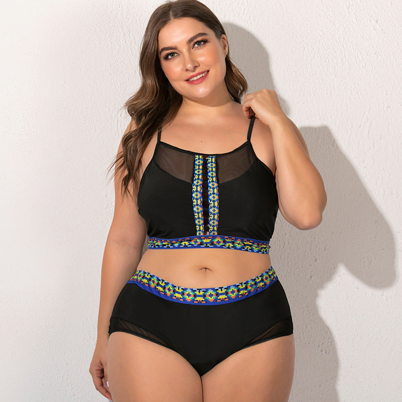 Plus size female swimsuit