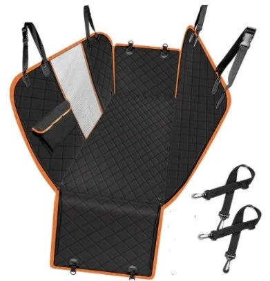 Dog Car Seat Cover View Mesh Pet Carrier Hammock Safety Protector Car Rear Back Seat Mat With Zipper And Pocket For Travel by GJG Denim