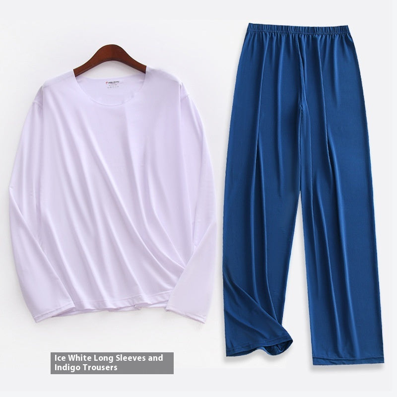 Men's Long-sleeved Pajamas Set