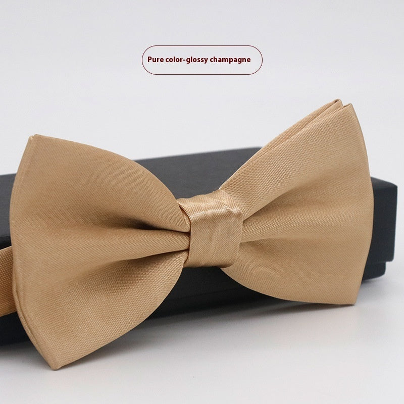 Men's Solid Color Bow Tie