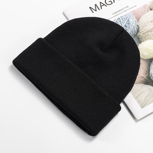 Men's Knitted Solid Color Beanie