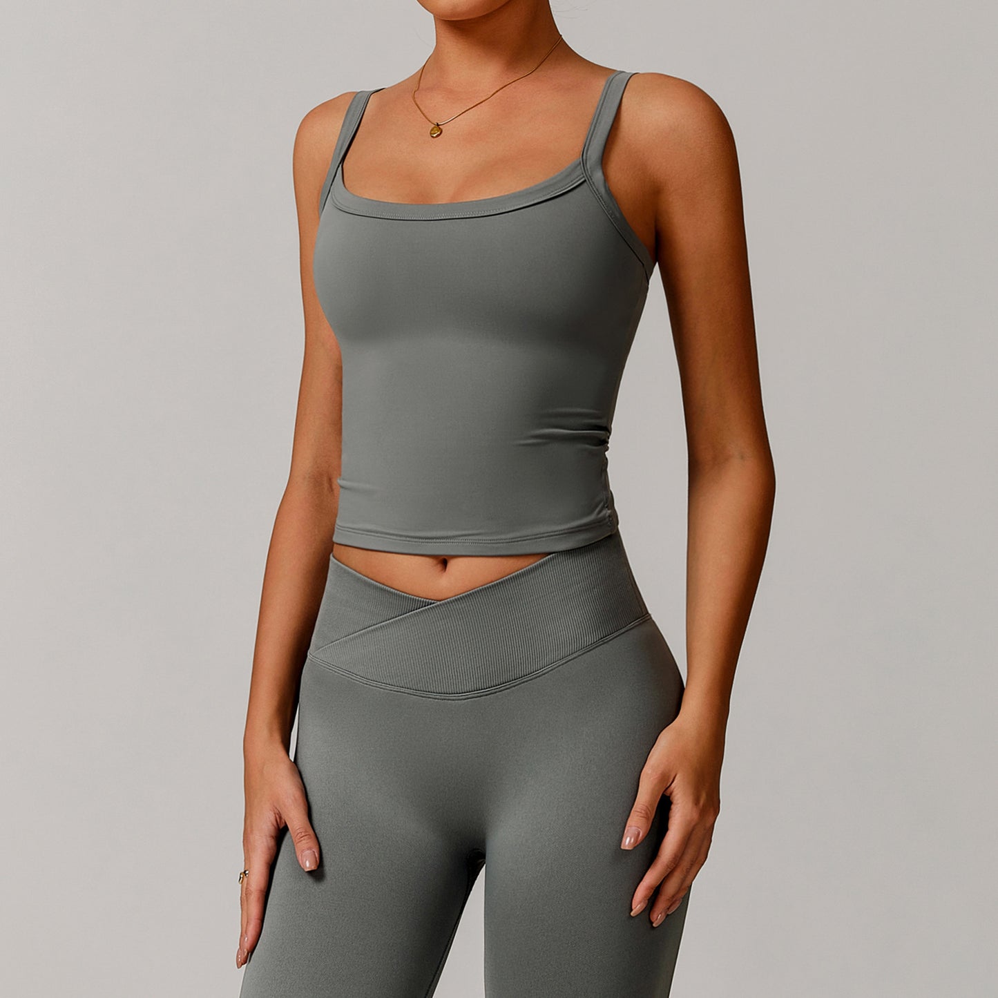 Brushed Vest Workout Clothes Bra High Strength Sports Underwear
