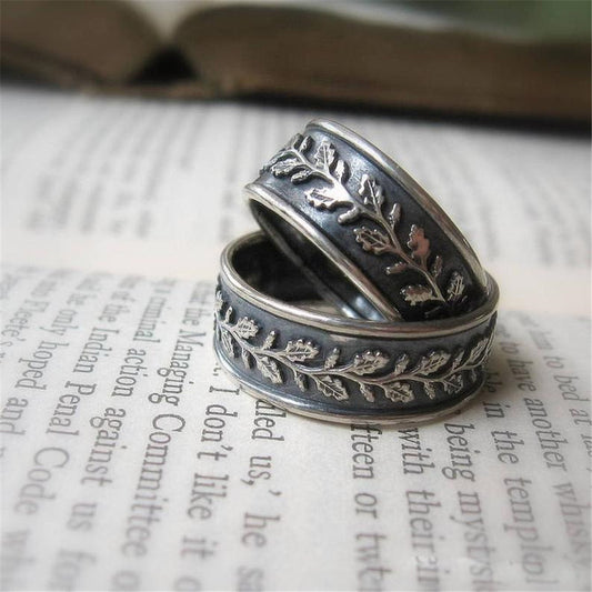 Retro Leaves Fashion Ring For Men