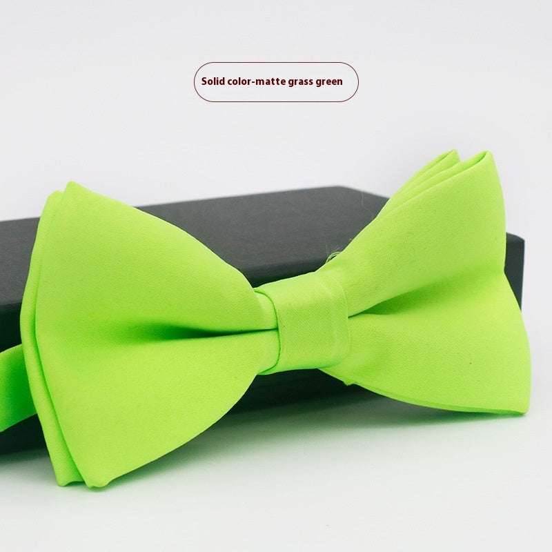 Men's Solid Color Bow Tie