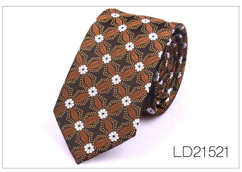 Men's Casual Fashion 6cm Flower Graffiti Tie