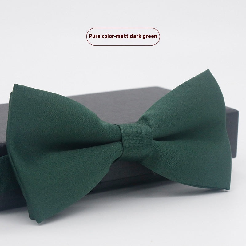 Men's Solid Color Bow Tie