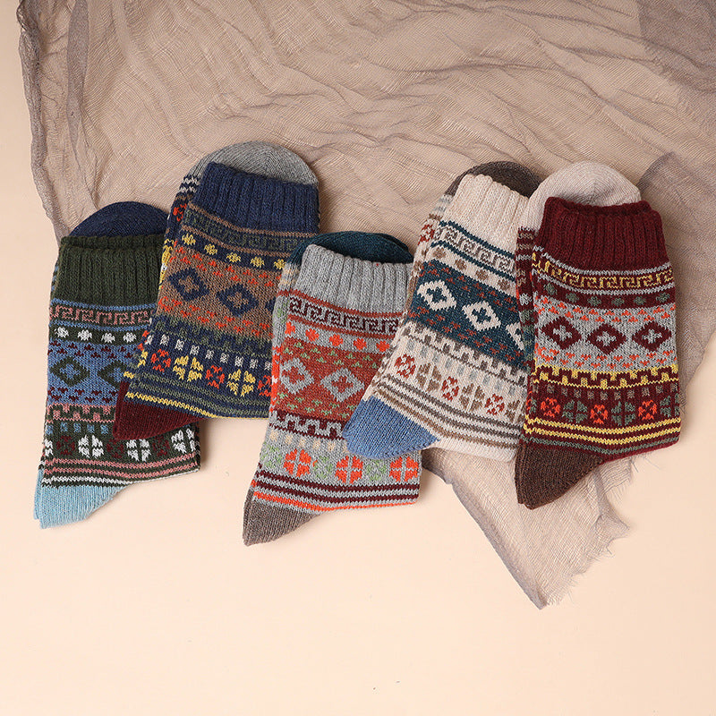 Men's 5-10 Pairs Retro Thick Socks