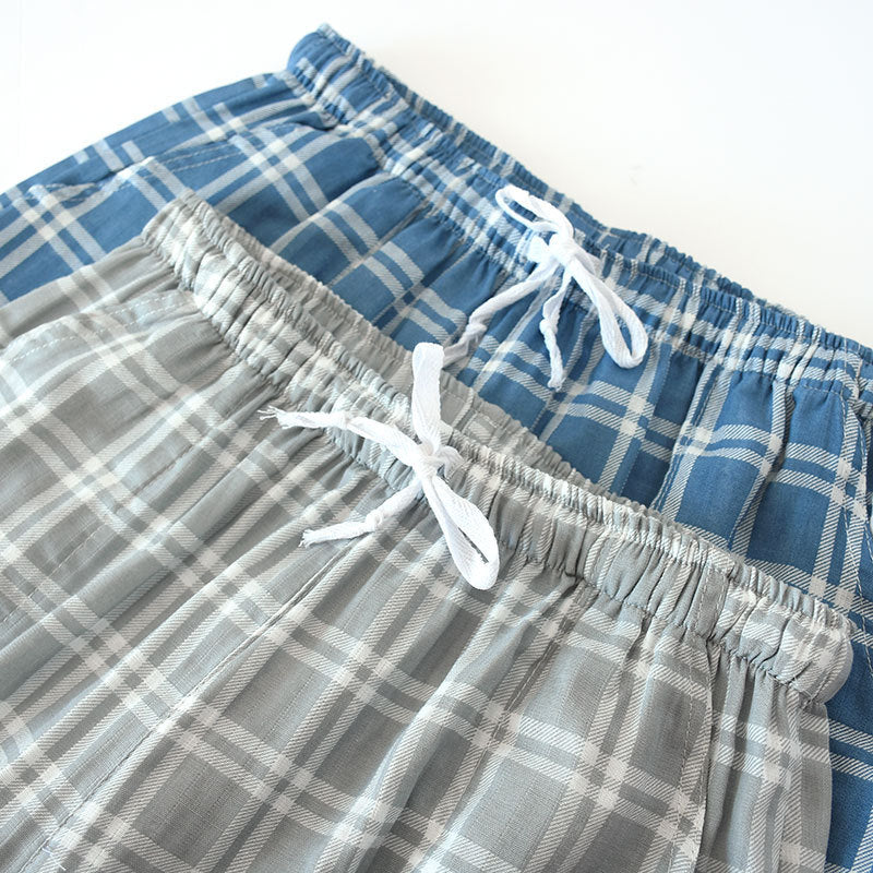 Cotton Cropped Pants Loose Casual Pajama Shorts Summer