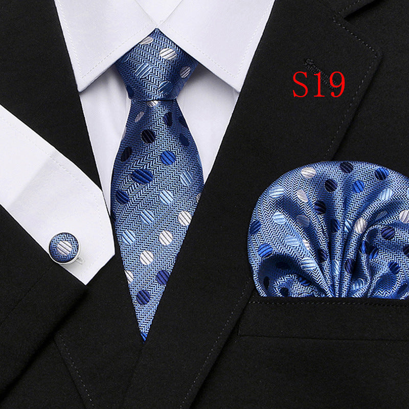 Men's Paisley Series Ties Three-piece Set