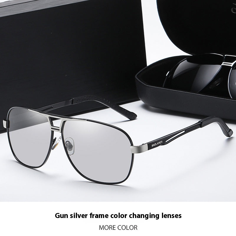 Fashion Personality Color-changing Polarized Sunglasses For Men