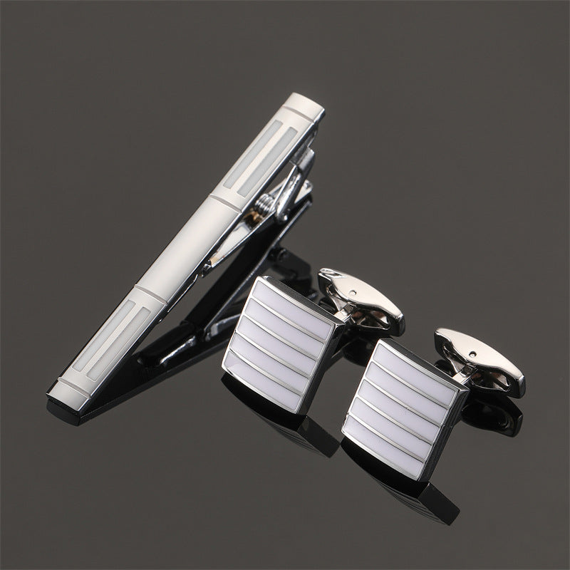 Men's  Tie Clip and Cufflinks Set