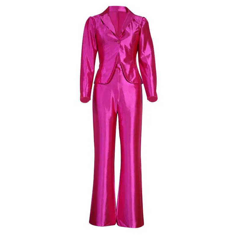 Women's Suit Wide Leg Pants Suit by GJG Denim
