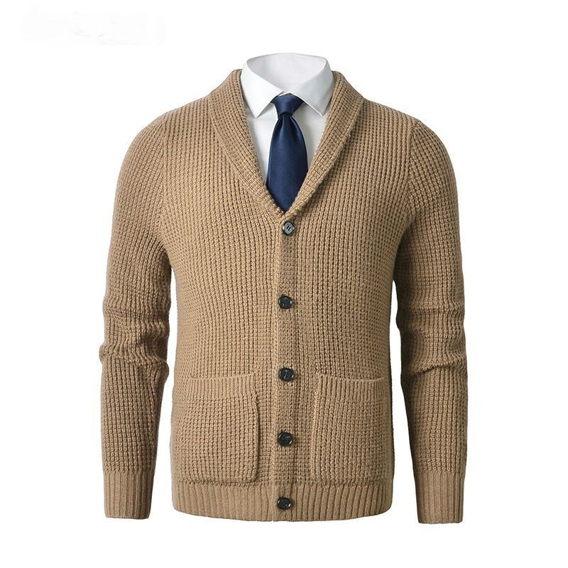 Men's Business Casual Knitted Wool Cardigan