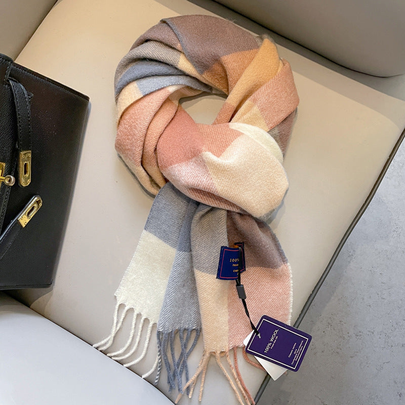 Men's Wool Scarf Winter