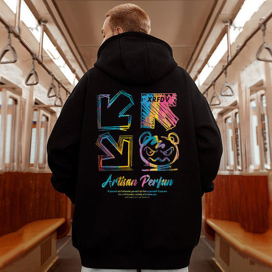 Men's Loose Hooded Sweater