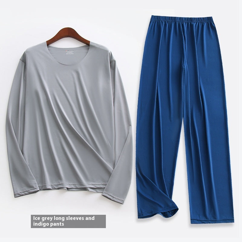 Men's Long-sleeved Pajamas Set