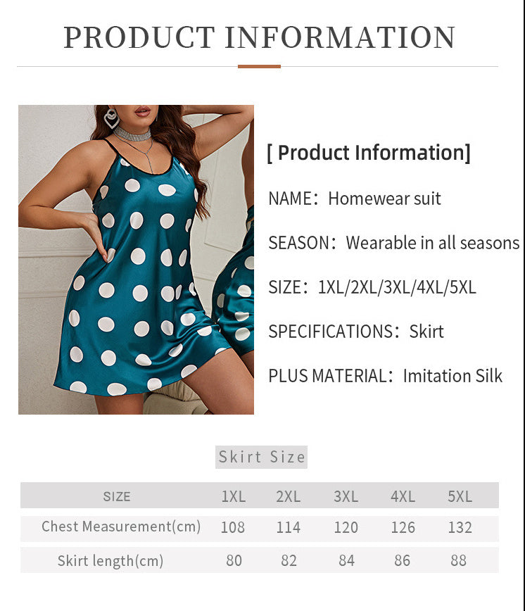 Polka Dot Pajamas Loose Homewear For Women