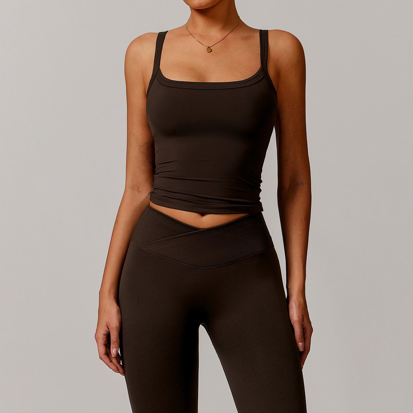 Brushed Vest Workout Clothes Bra High Strength Sports Underwear