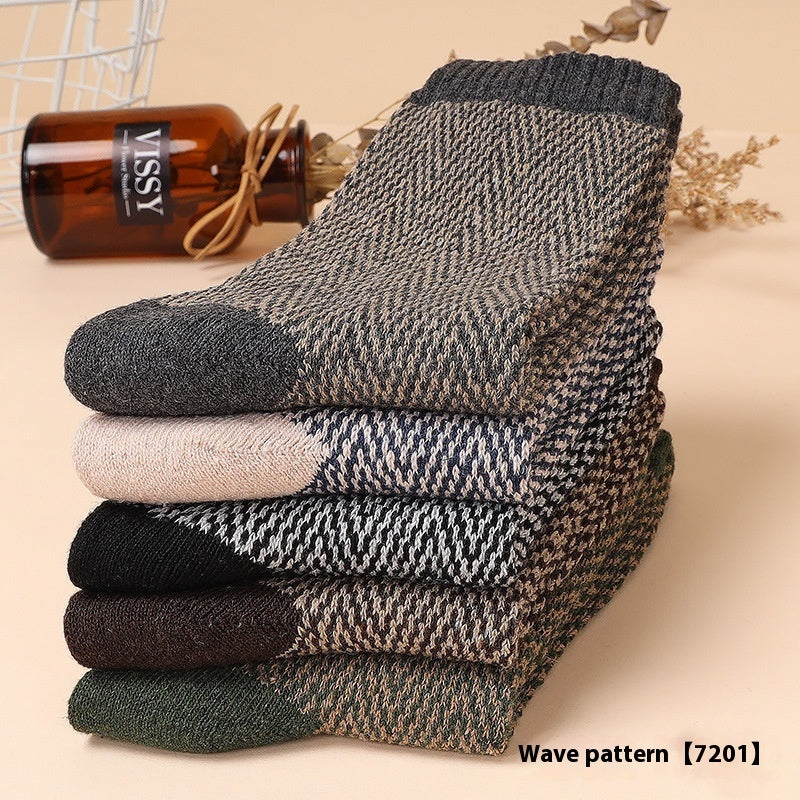 Men's 5-10 Pairs Retro Thick Socks